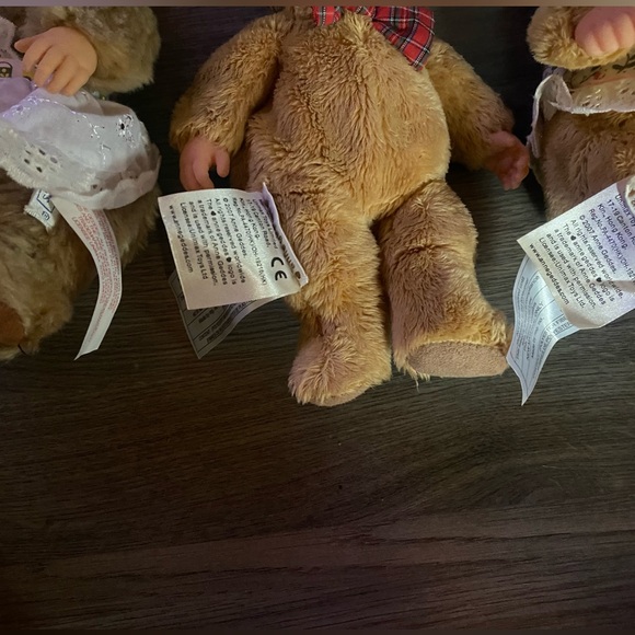 Anne Geddes Charming Brown Plush Doll Trio - Picture 3 of 6